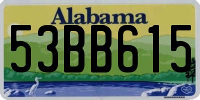 AL license plate 53BB615