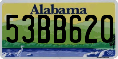 AL license plate 53BB620