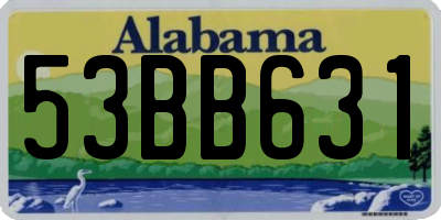 AL license plate 53BB631