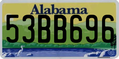 AL license plate 53BB696