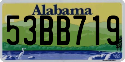 AL license plate 53BB719
