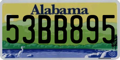 AL license plate 53BB895
