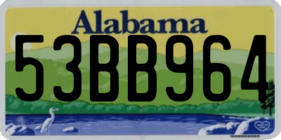 AL license plate 53BB964