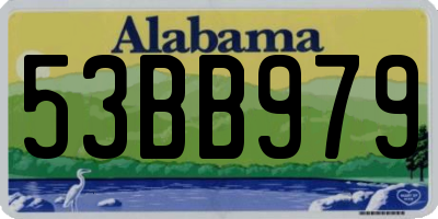 AL license plate 53BB979