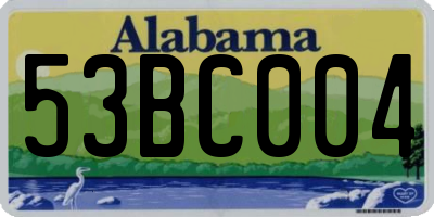 AL license plate 53BC004