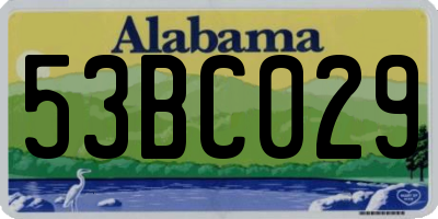 AL license plate 53BC029