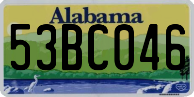 AL license plate 53BC046