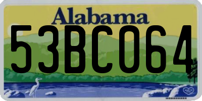 AL license plate 53BC064
