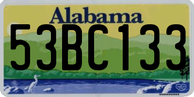 AL license plate 53BC133