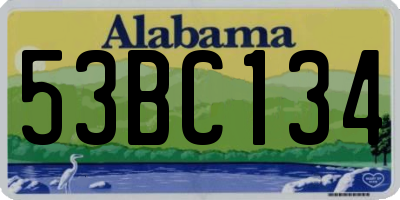 AL license plate 53BC134