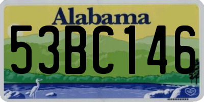 AL license plate 53BC146