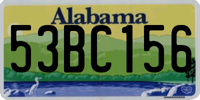 AL license plate 53BC156