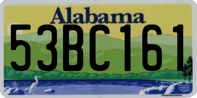 AL license plate 53BC161