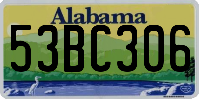AL license plate 53BC306