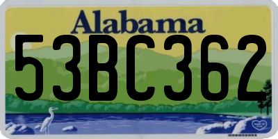 AL license plate 53BC362