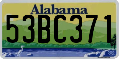 AL license plate 53BC371