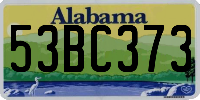 AL license plate 53BC373
