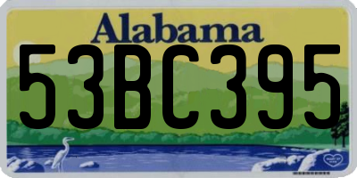 AL license plate 53BC395