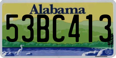 AL license plate 53BC413
