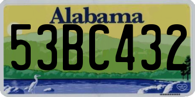 AL license plate 53BC432