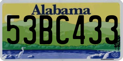 AL license plate 53BC433