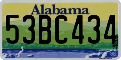 AL license plate 53BC434