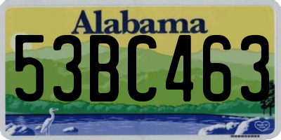 AL license plate 53BC463