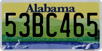 AL license plate 53BC465