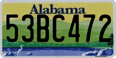 AL license plate 53BC472