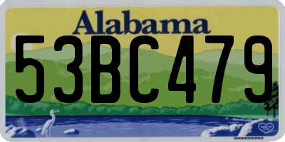 AL license plate 53BC479
