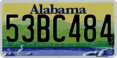 AL license plate 53BC484