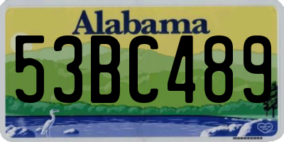 AL license plate 53BC489