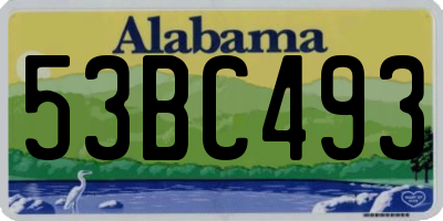 AL license plate 53BC493