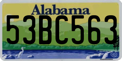 AL license plate 53BC563