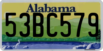 AL license plate 53BC579