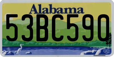 AL license plate 53BC590
