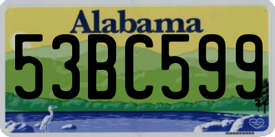 AL license plate 53BC599