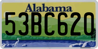 AL license plate 53BC620