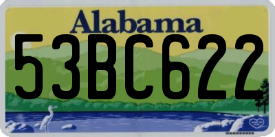 AL license plate 53BC622