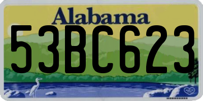 AL license plate 53BC623