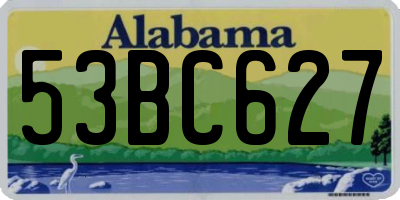 AL license plate 53BC627