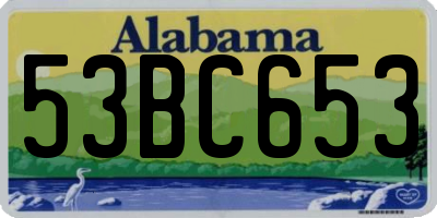 AL license plate 53BC653