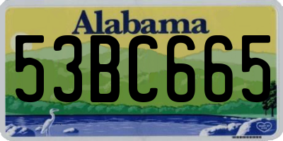 AL license plate 53BC665