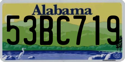 AL license plate 53BC719