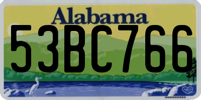 AL license plate 53BC766