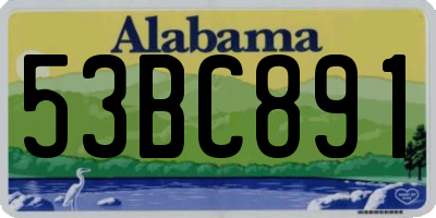 AL license plate 53BC891