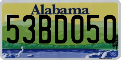 AL license plate 53BD050