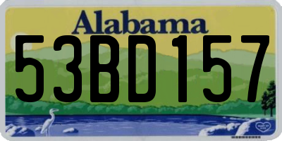 AL license plate 53BD157