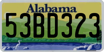 AL license plate 53BD323