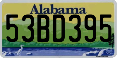 AL license plate 53BD395
